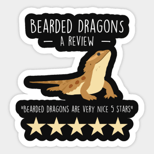 Bearded Dragon Review Sticker
